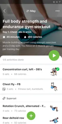 Nutrition Factors Grid Gym android App screenshot 1